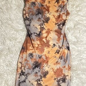 IN Tie-Dye Spaghetti Strap Dress